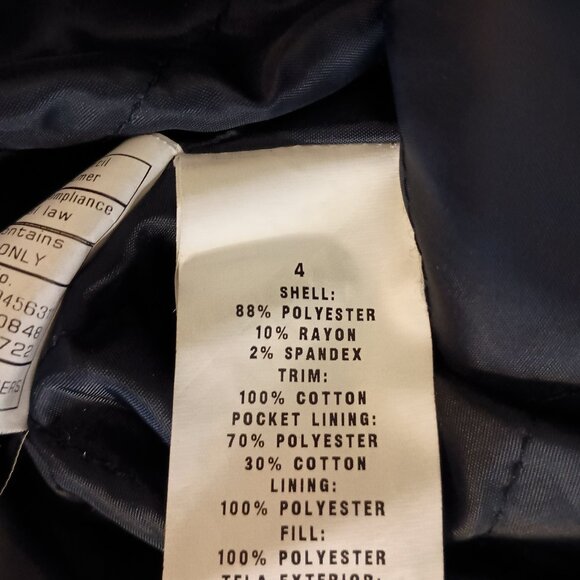 Rothschild Double Breasted Long Winter Overcoat Navy Blue Velvet Collar Boys 4 - Picture 13 of 15